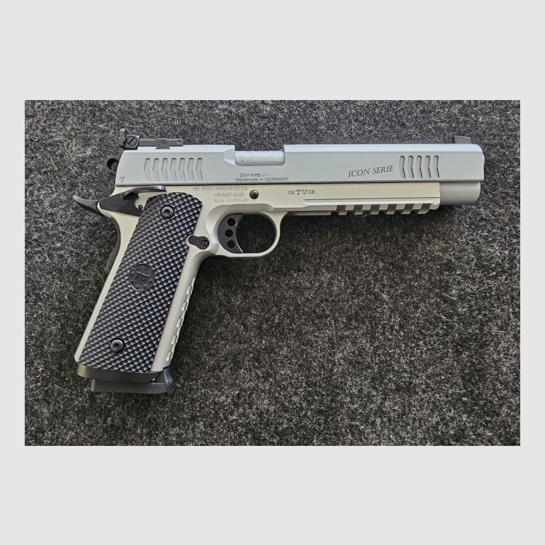 RBF 1911er-Manufaktur Ltd. FIVE STAR RAIL >Aircraft Alloy<, 6"-Longslide
