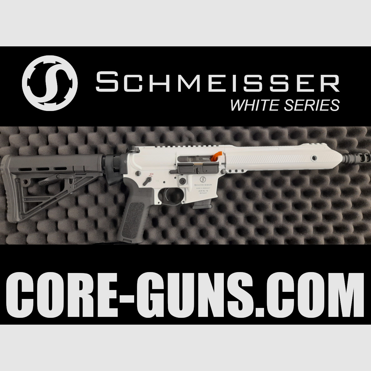 Schmeisser AR15-9 S4F Sport 10,5" White Series 2023 - 9mm Luger UVP: 2649€