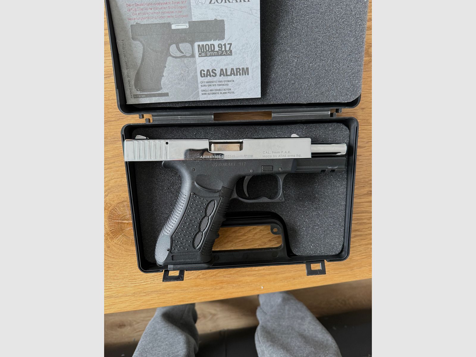 Zoraki 917 Crom/ negro 9mm P.A.K