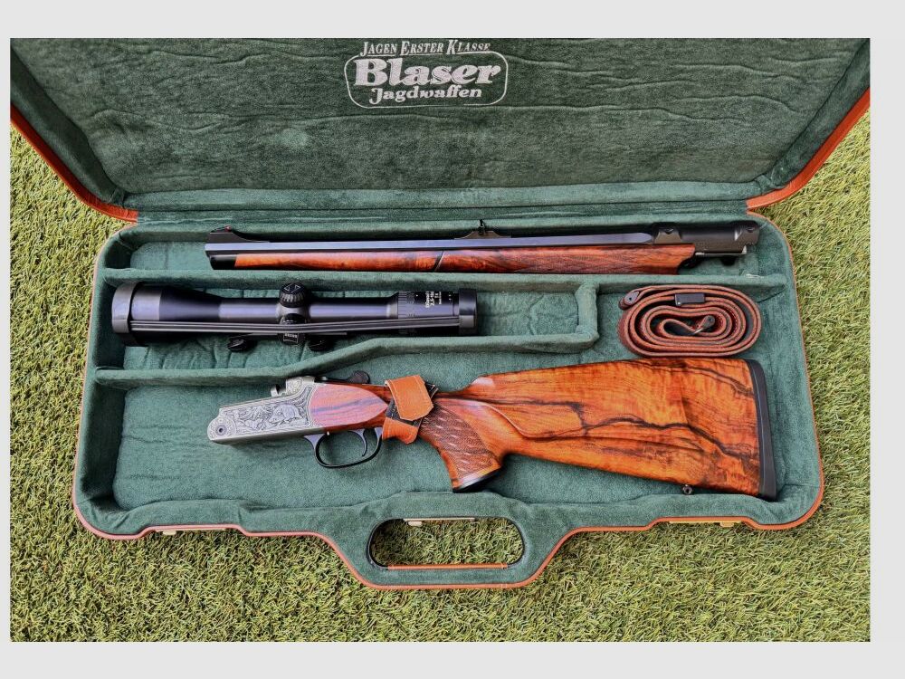 Blaser K95 Stutzen mit Zeiss 2,5-10x50 im Koffer 6,5x57R