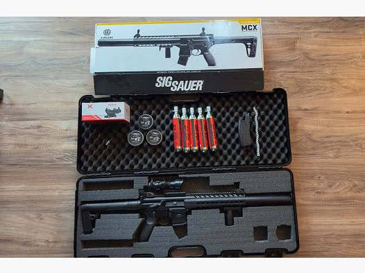 Co2 Sig Sauer MCX mit Zubehör.