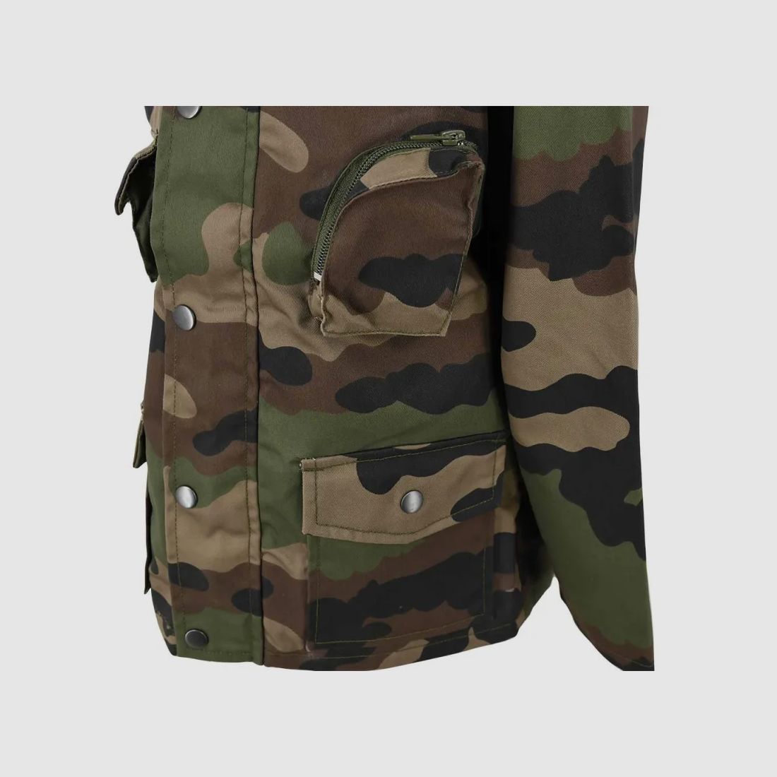 Hunting jacket with zipper cotton polyester camo 6 to 16 years, image 9 of 14
