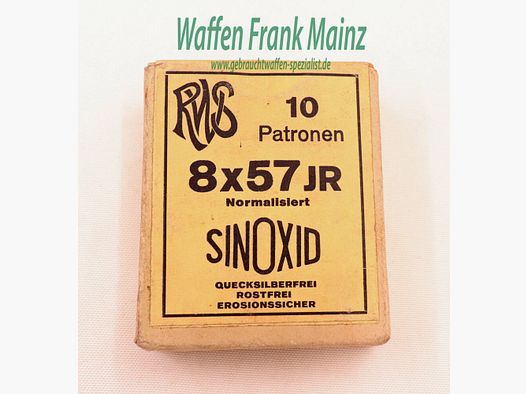 RWS (WZd.Fa.Rottweil) Cartouches de fusil 8x57 JR