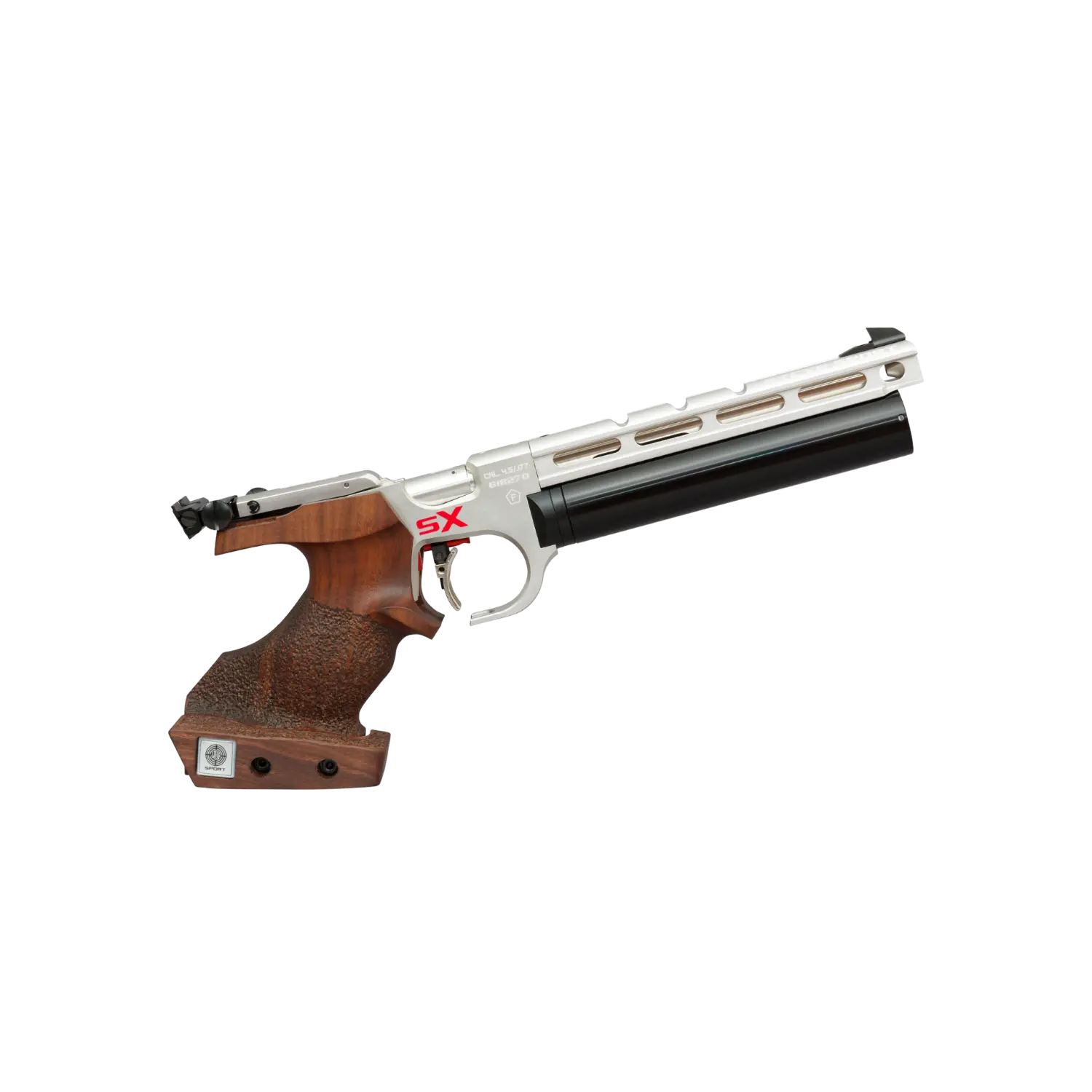 Steyr EVO 10 E SX COMPACT pistolet de match argenté 4,5 mm
