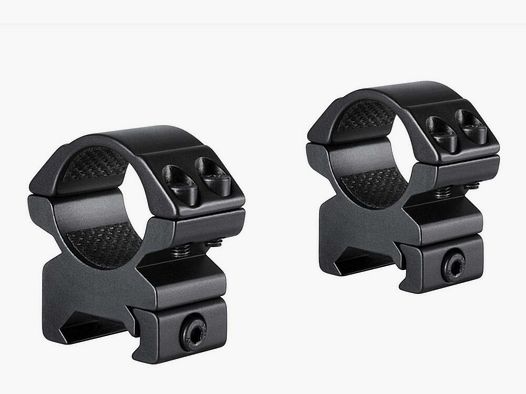 Anello di montaggio HAWKE, guida Weaver/Picatinny, tubo: 1" medio, acciaio