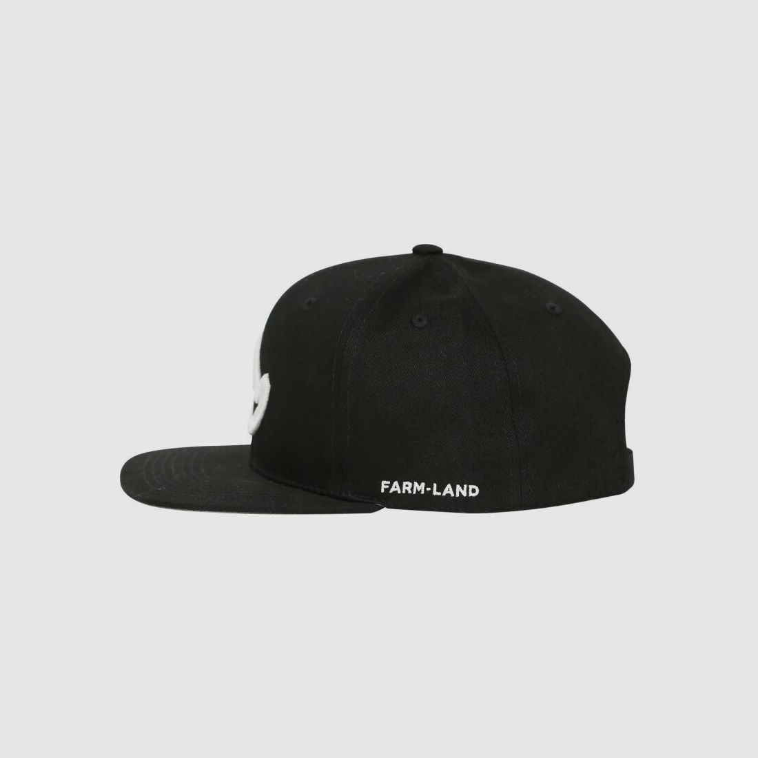 Farm-Land Snapback Cap 6-Panel Black