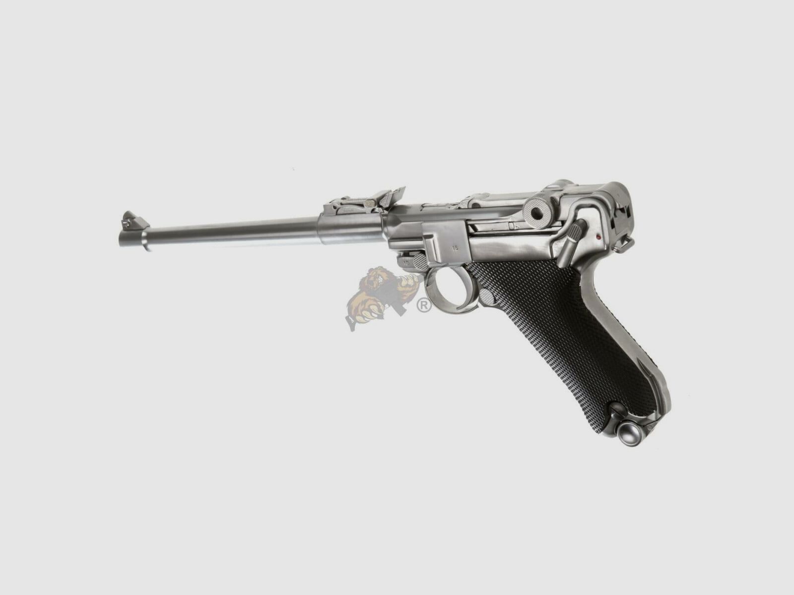 WE P08 "Ari-08" GBB en métal complet argent -F-