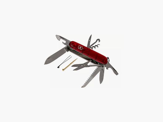 Szwajcarski scyzoryk VICTORINOX przezroczysty czerwony