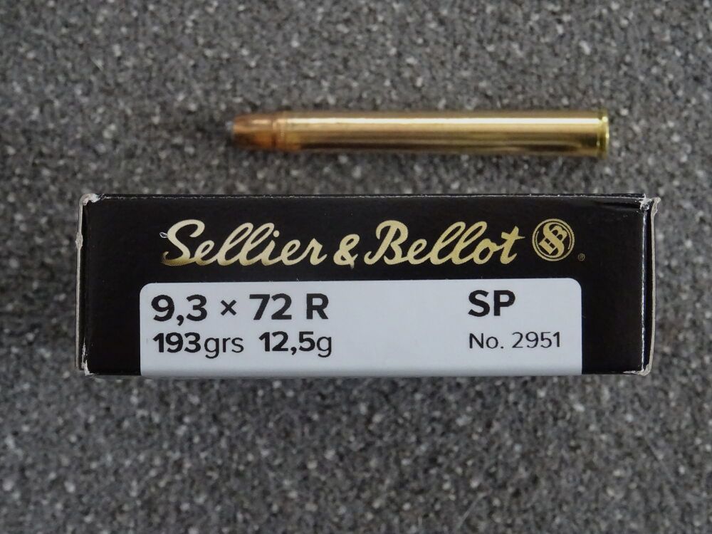S&B SELLIER & BELLOT 9,3x72R 12,5g Teilmantel