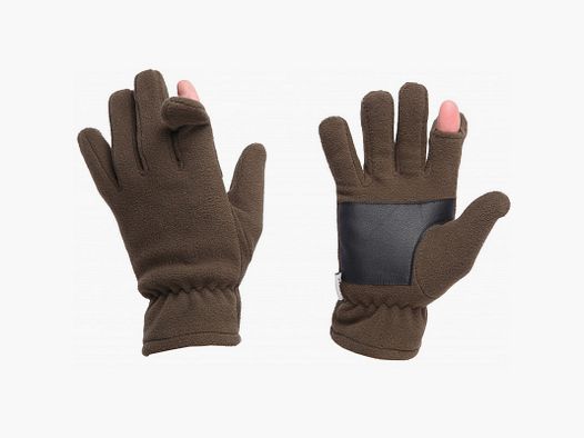 Green fleece gloves Somlys size 8 (m)