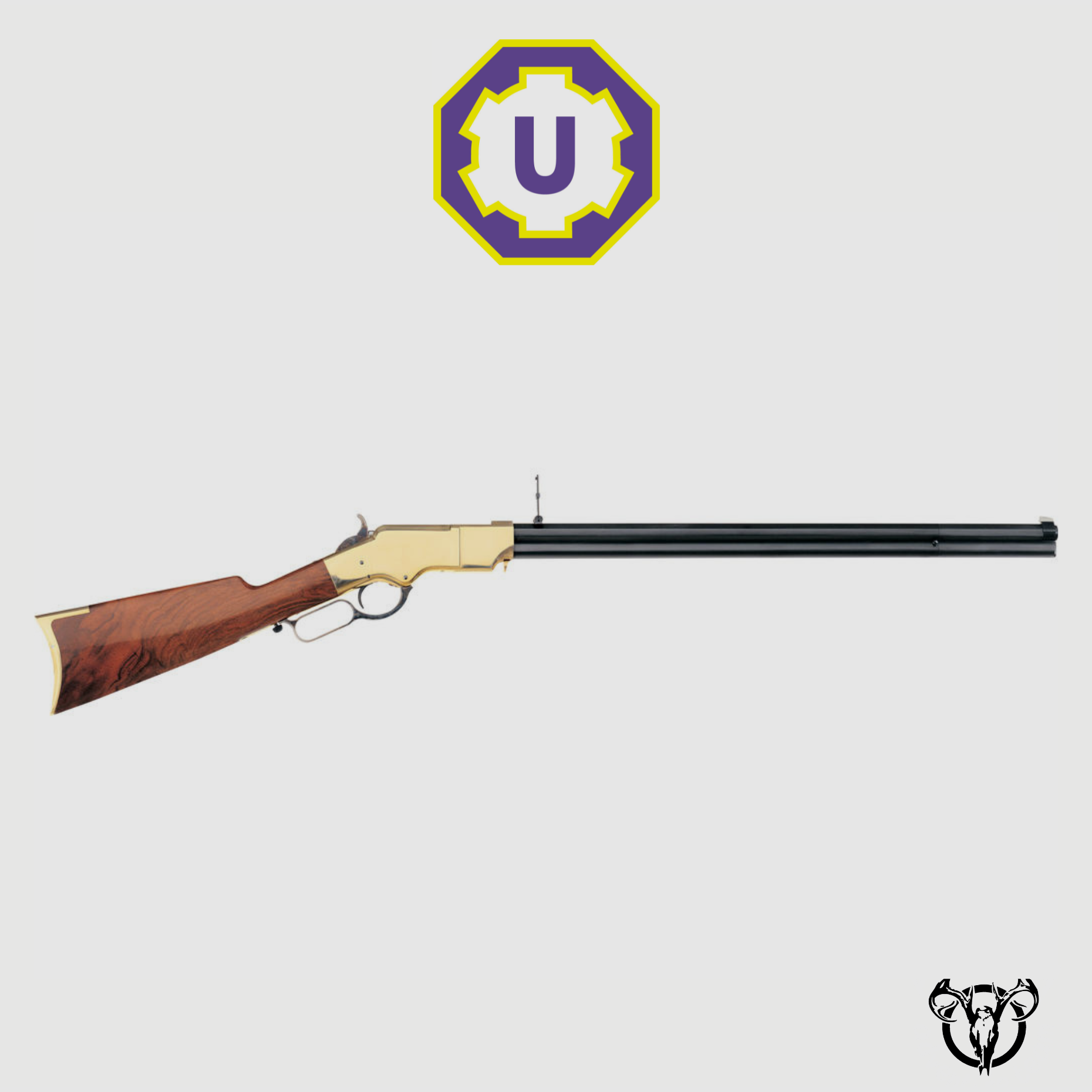 Lever-action Rifle UBERTI 1860 Henry Steel without scope rings -.45LC-24 1/4″, image 1 of 2