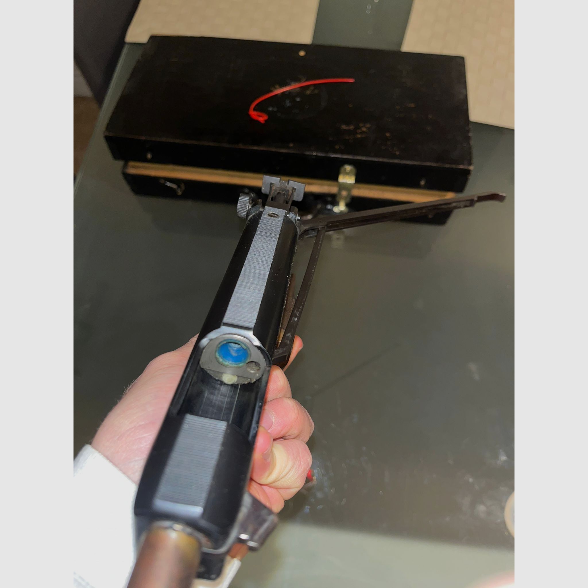 Feinwerkbau Mod. 65 4,5/.177, Federdruck / Seitenspanner