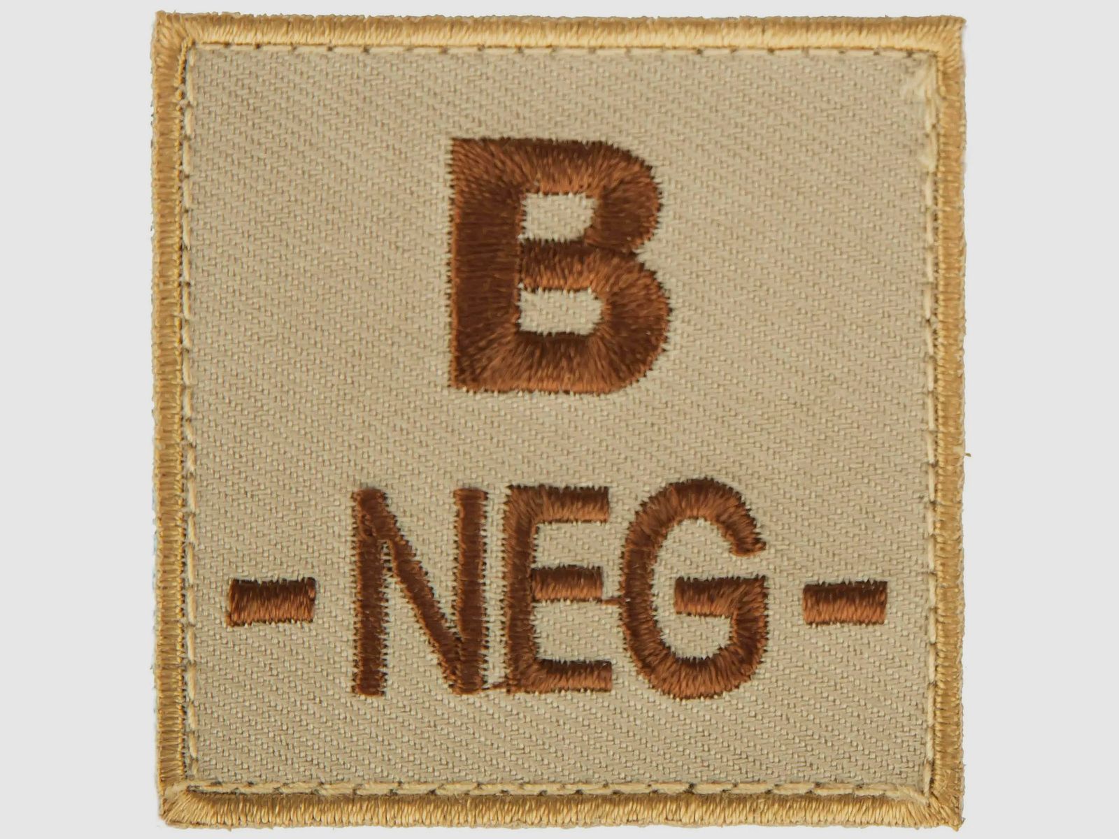 A10 Equipment A10 Equipment Blutgruppenpatch Blutgruppe B negativ sand