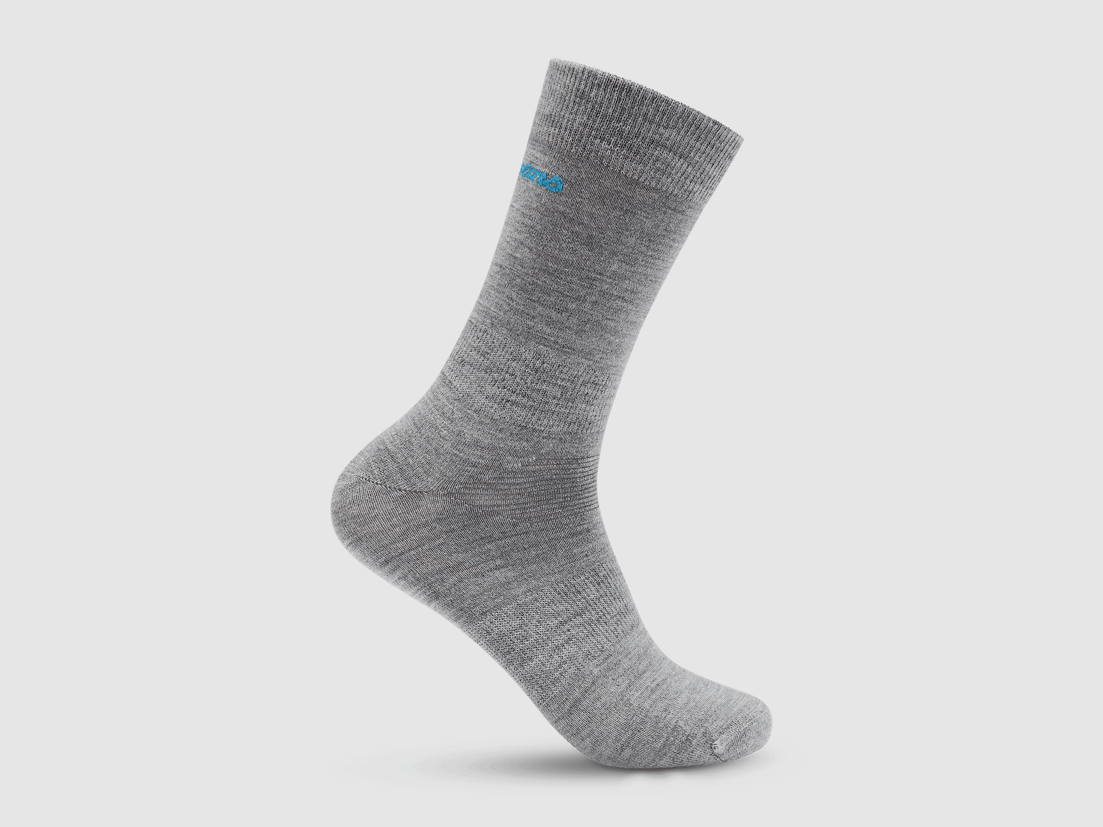 Calcetines Bergans Allround Light Merino Solid Grey/Aqua Lagoon 41-43