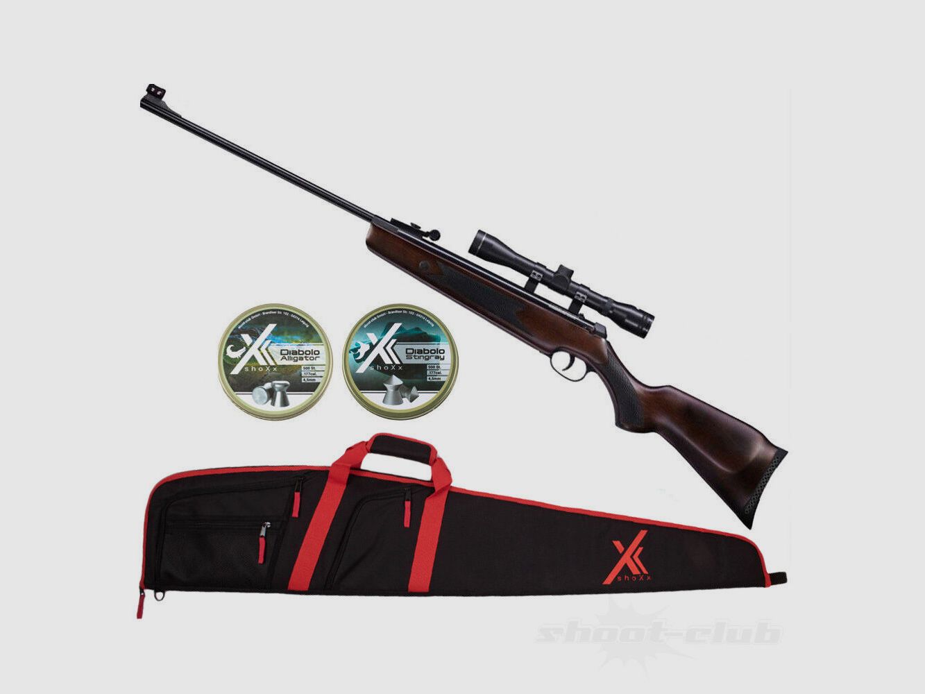 Hämmerli Hämmerli Hunter Force 600 4,5mm Diabolos Futteral - Set