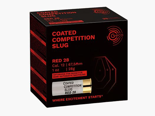 12/67,5 Geco Coated Competition Slug Red 28g (2410247)