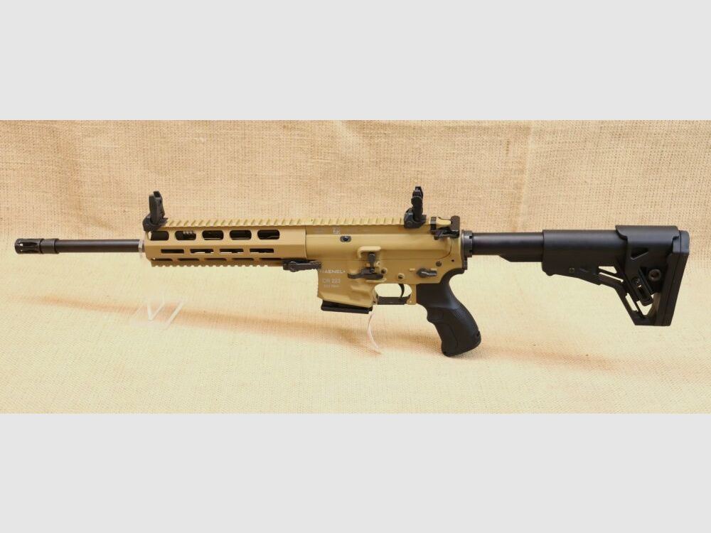 Haenel CR223 in Farbe Sand, inkl. Tasmanian Tiger Rifle Bag, sofort lieferb .223Rem
