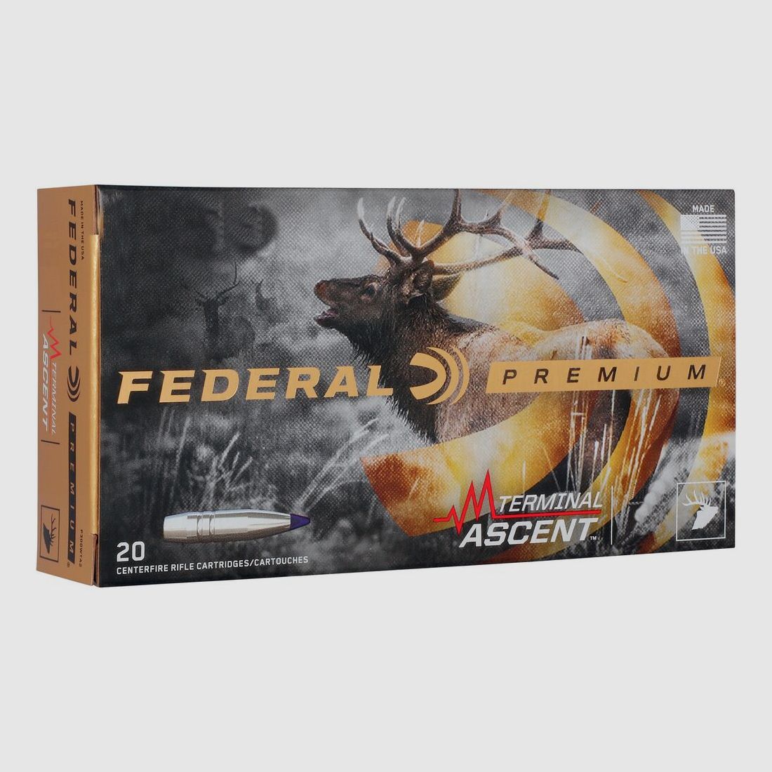 Federal Ammunition 6.5 PRC Terminal Ascent 8.4g/130grs