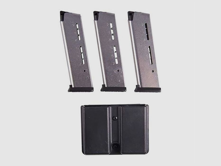 WILSON COMBAT GOVT .45 ACP 8-SZT., SREBRNY, POLIMEROWA PODSTAWA 3-PACK Z TORBĄ, zdjęcie 4 z 6