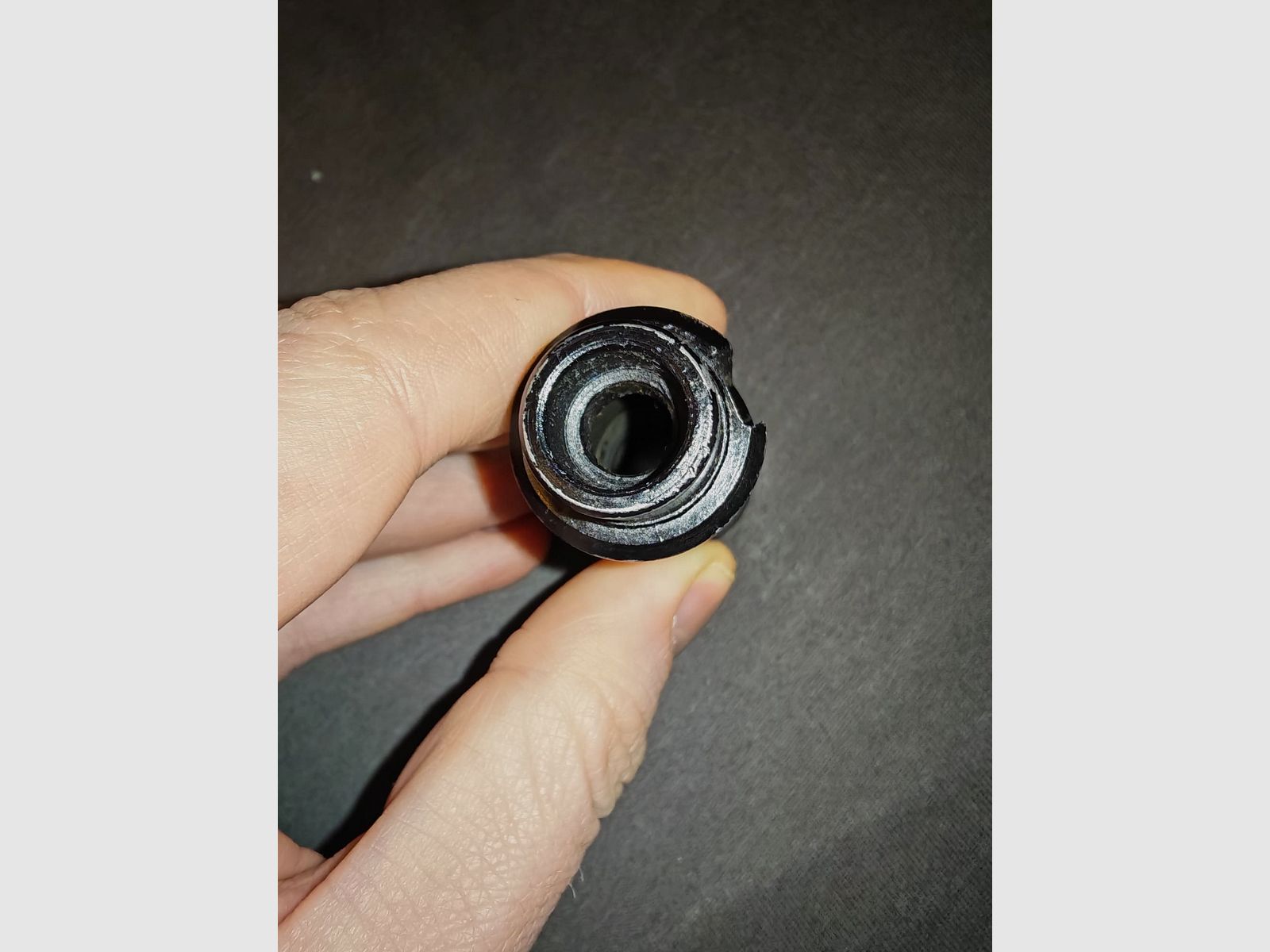 Rare AK74 AK 74 muzzle brake | Early version crescent cut | Original Soviet Izhmash | 5.45 x 39 mm bore