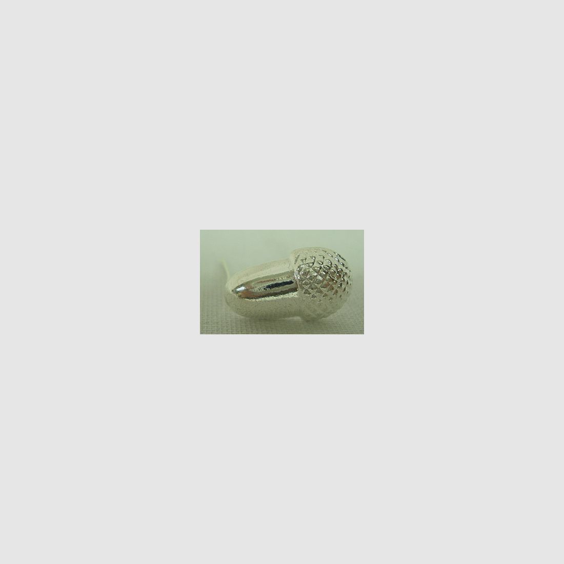 Metalleichel 19x11 mm - ohne Stiel, silberfarbig