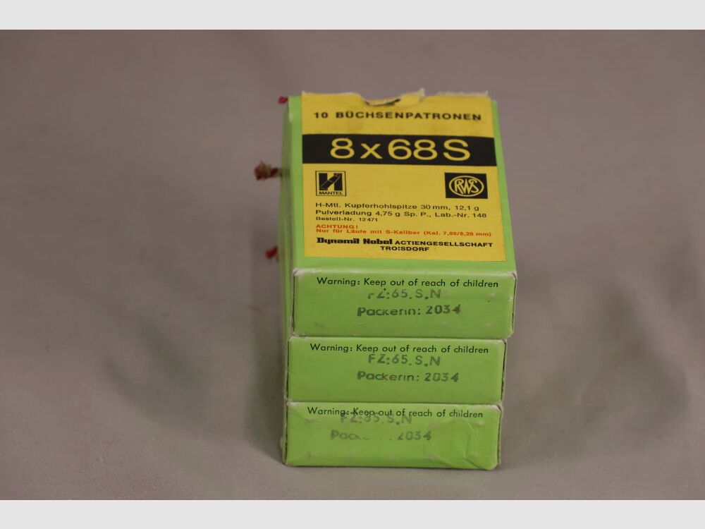 RWS 30x Schuss / H-Mtl. Kupferhohlspitze 12,1gr., Bild 1 von 2