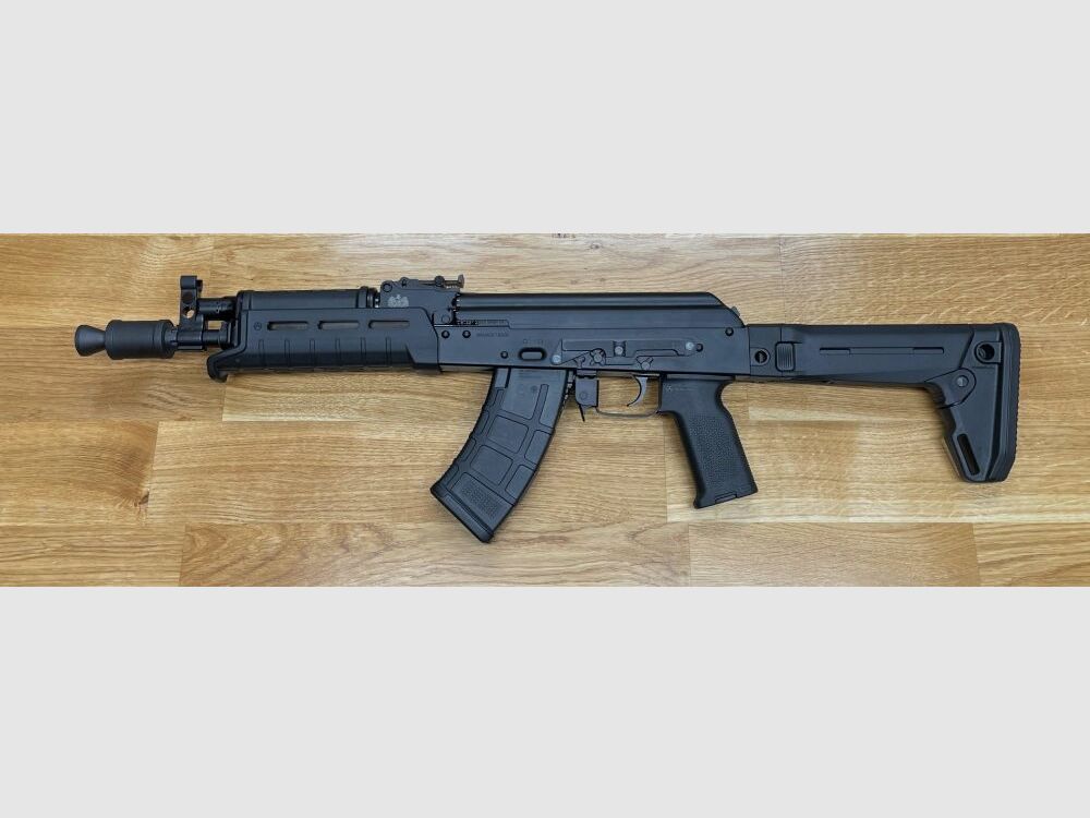 with Magpul folding stock WBP Mini Jack - semi-automatic pistol 7.62x39 with Magpul Zhukov-S folding stock - MOE handguard - Magpul pistol grip - Made in Poland - System AKM AK47 AK74