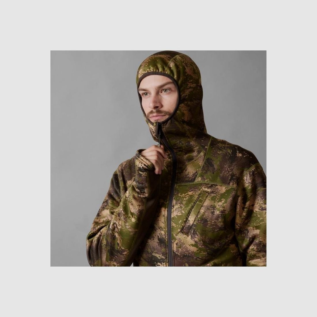 Härkila Herren Fleecehoodie Deer Stalker Camo