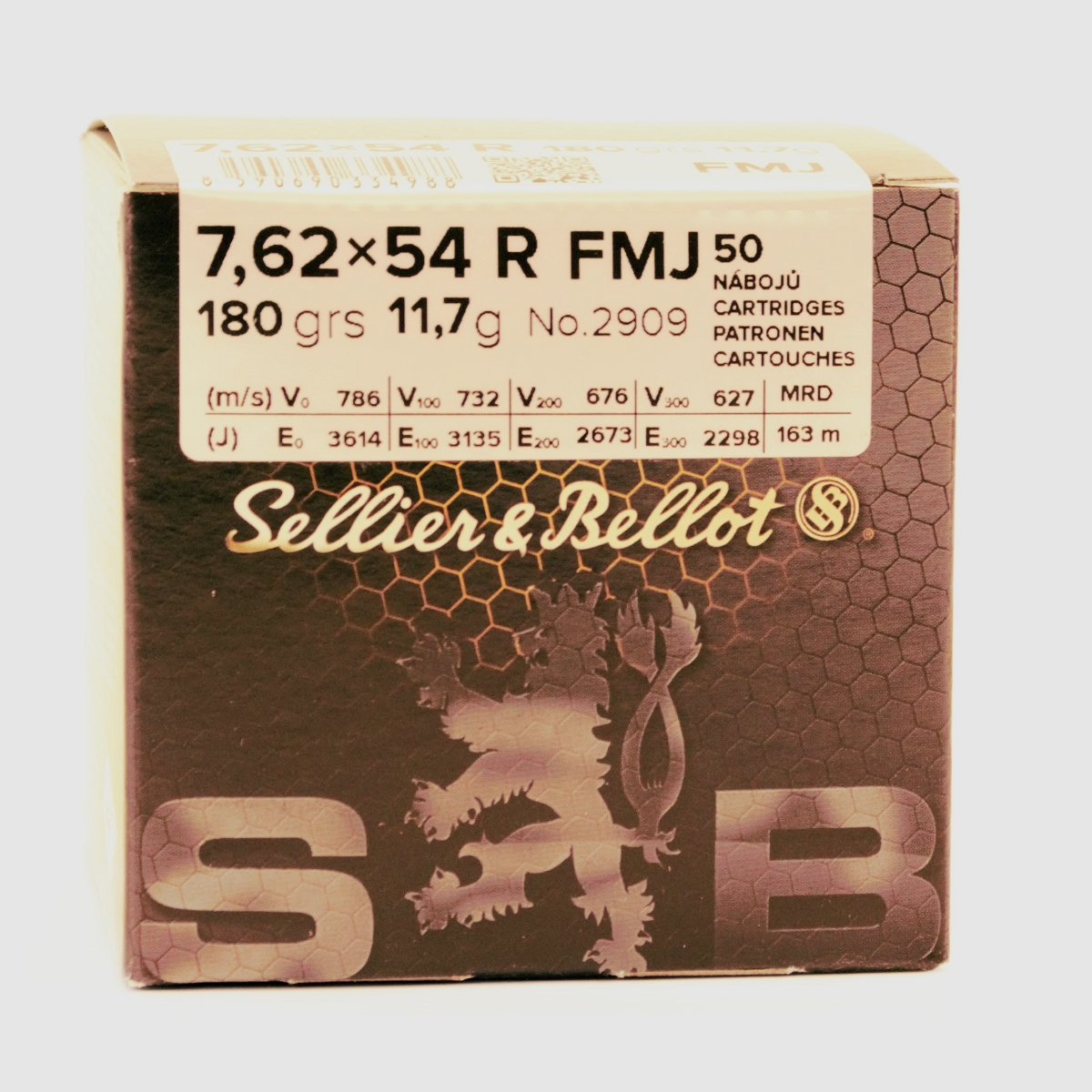 SELLIER & BELLOT 7,62X54R 180GRS FMJ