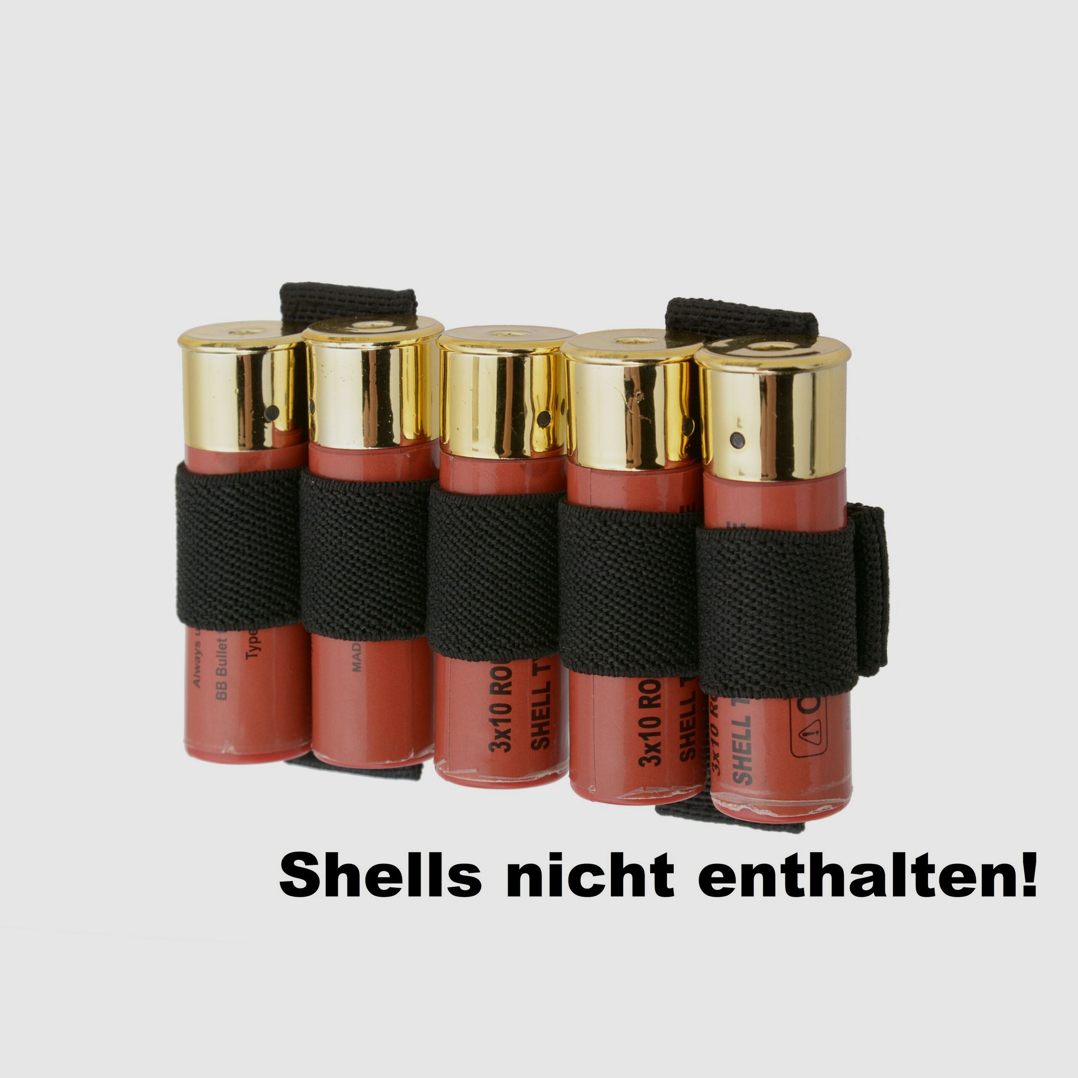 5er Shotgun-Shellholder für Molle (Schwarz)