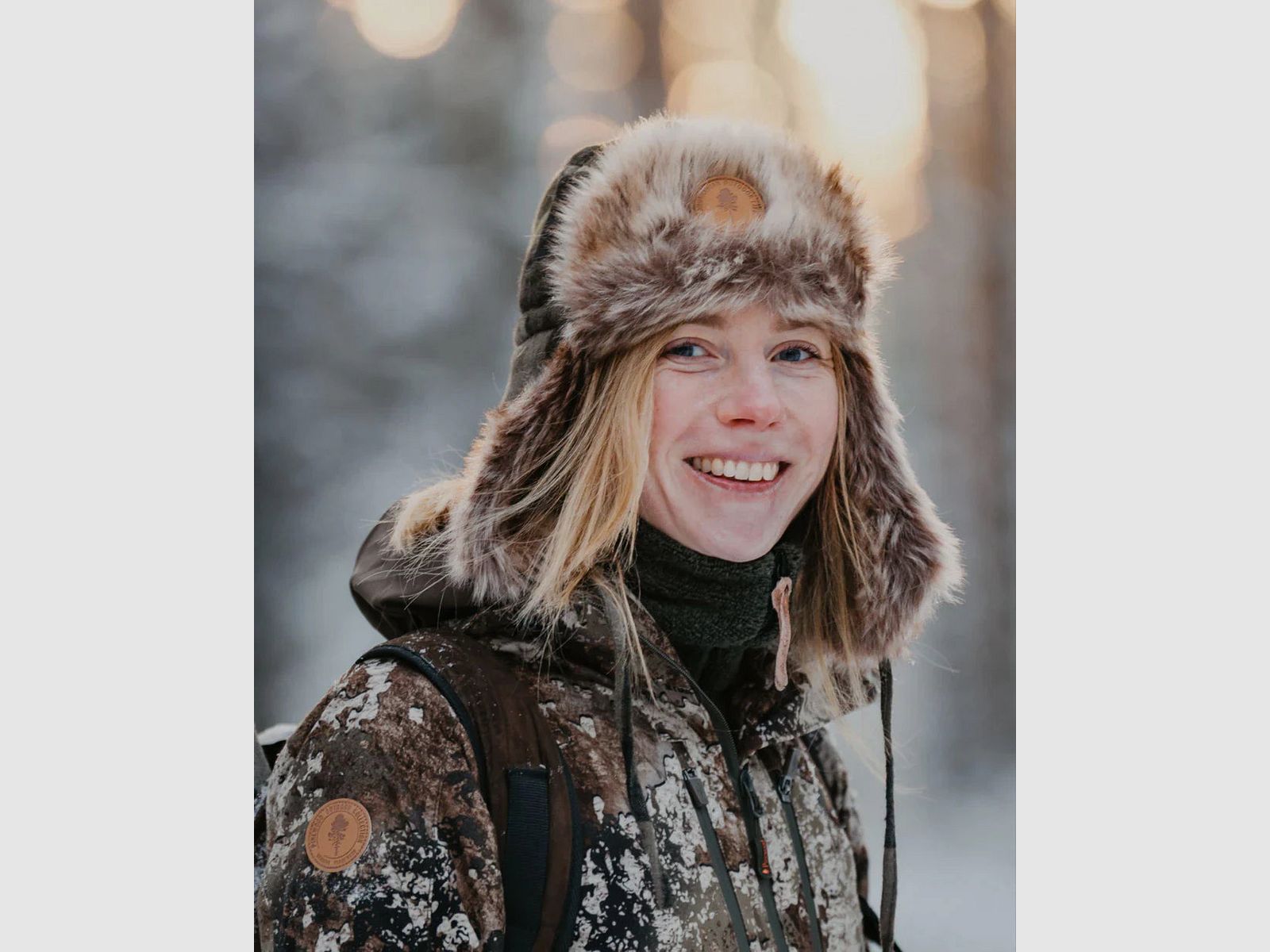 Pinewood Classic Checked Fur Hat