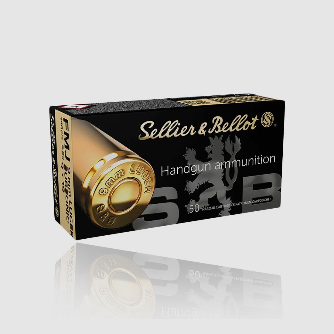Sellier & Bellot FMJ Subsonic 140grs. 50ST 9mmLuger
