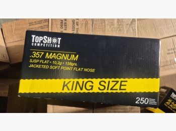 TopShot Competition .357 Magnum 158grs SJSP 250er King Size Pack
