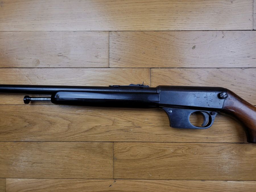 Schöne Selbstladebüchse Unique V49 – .22LR – Magazin – Waffenfabrik der Pyrenäen – Hendaye – TBE, Bild 5 von 13