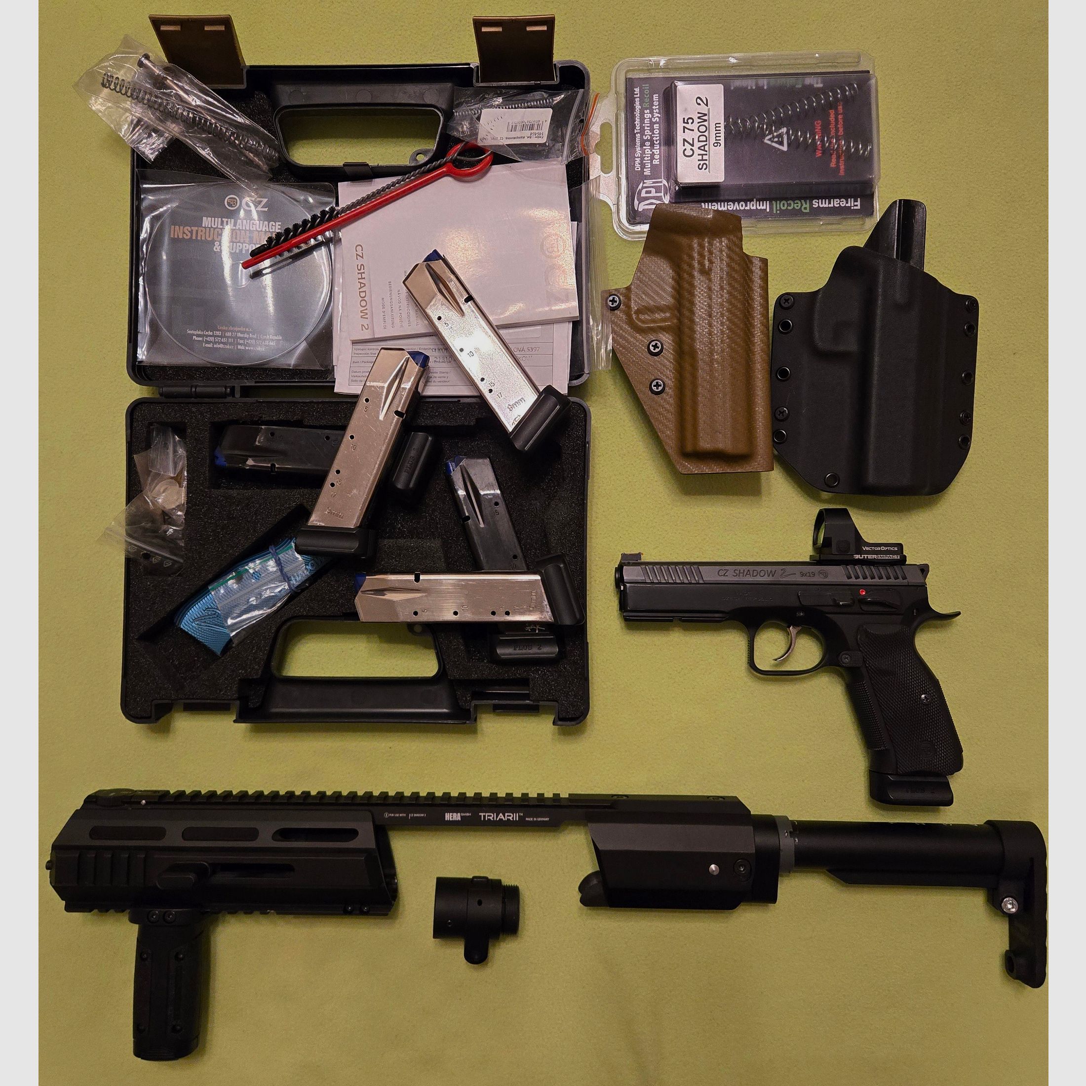 CZ Shadow 2 mit Hera Arms Triari Carbine Kit