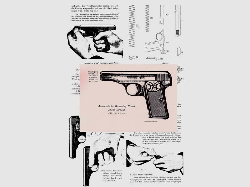 Nachdruck deutsche Bedienungsanleitung Pistole FN 1910