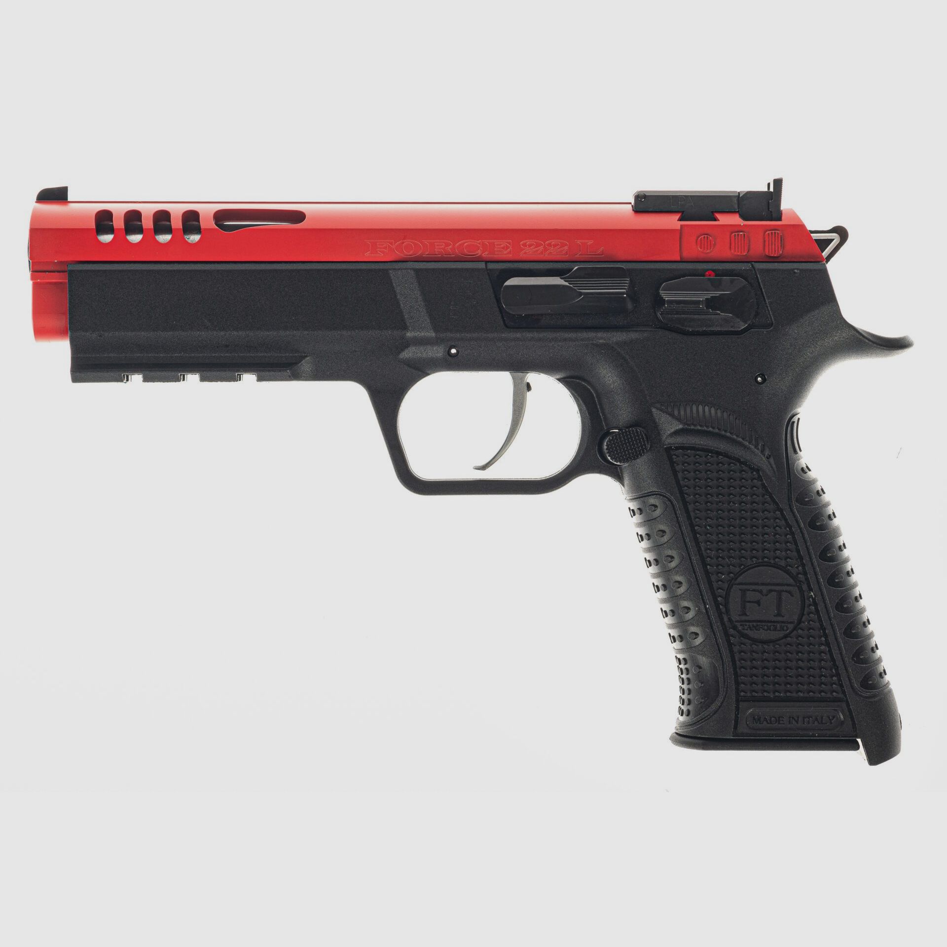 TANFOGLIO Pistole FORCE 22L Schwarz/Rot Kaliber 22Lr, Bild 3 von 4