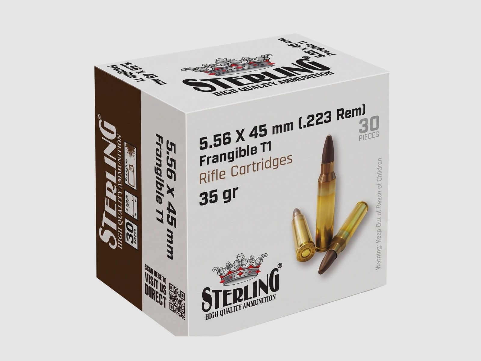 5,56 NATO Sterling Frangible T1 35gr, imagen 1 de 3