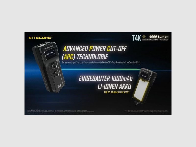 LED FLASHLIGHT T4K - 4,000 Lumens (including battery), image 8 of 9