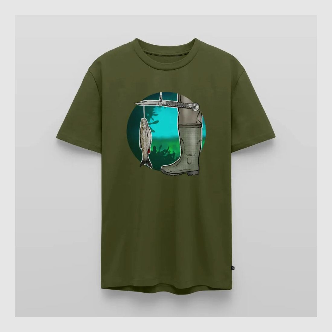 PUMA Men´s Premium T-Shirt „Waagemesser – Petri Heil"