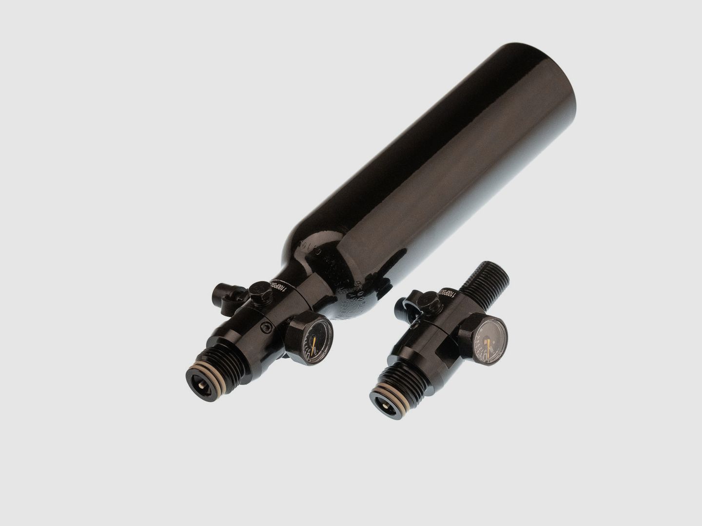 0,2 LITER Flasche inkl. 1100 PSI Regulator | 200 BAR/3000 PSI | HDR50 | HDP50 | HDS68 | HDX68 | HDR68  | Valken Milsig M17