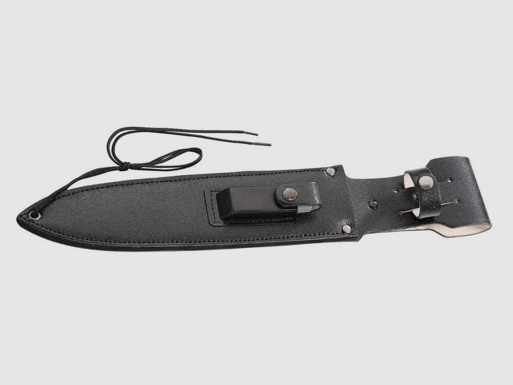 Outdoormesser Ăśberlebensmesser Herbertz Stahl 420 KlingenlĂ¤nge 25,7 cm Edelstahl Griff inklusive Kompass Abziehstein Lederscheide (P18)