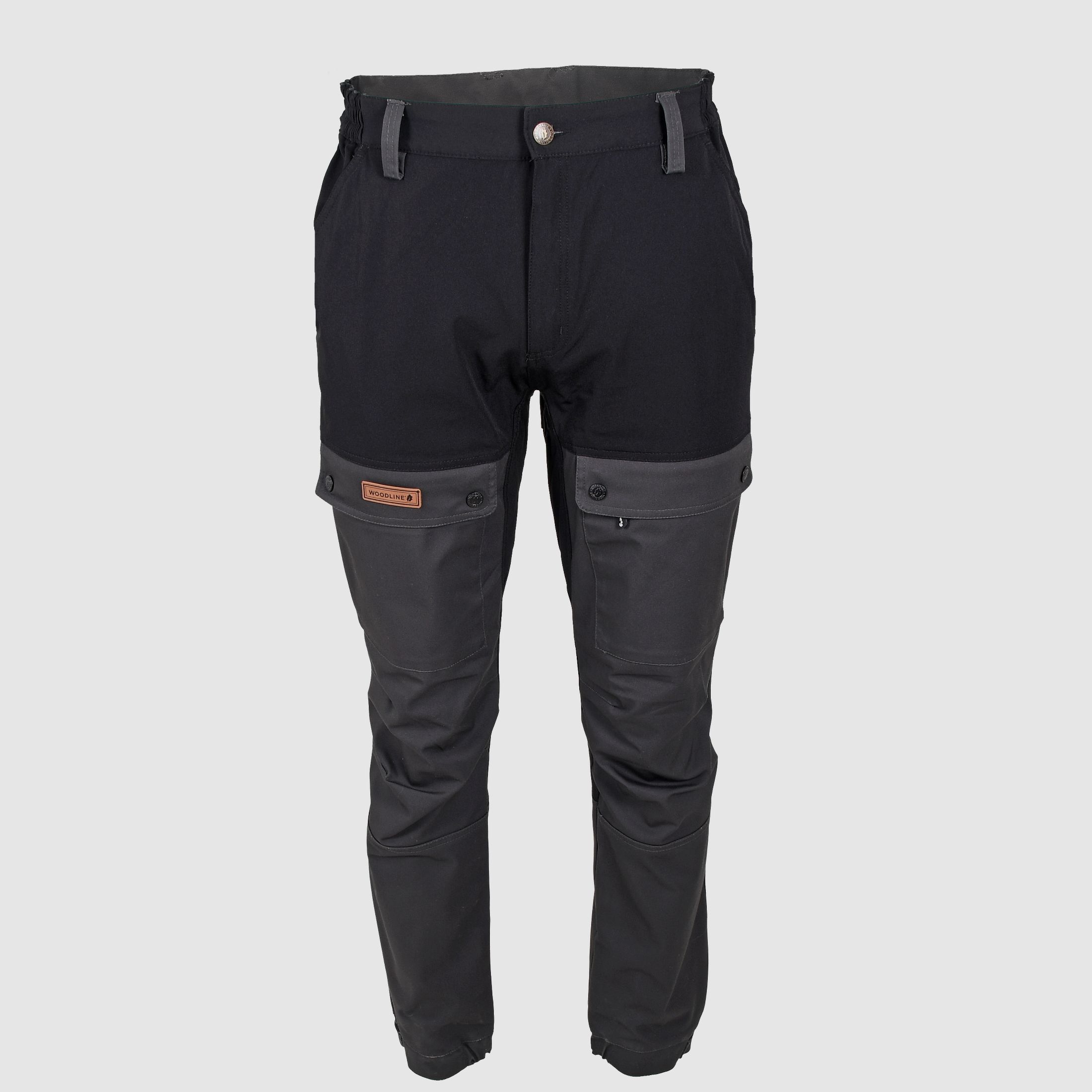 Woodline Boksund Hose Herren Schwarz/Grau - D104