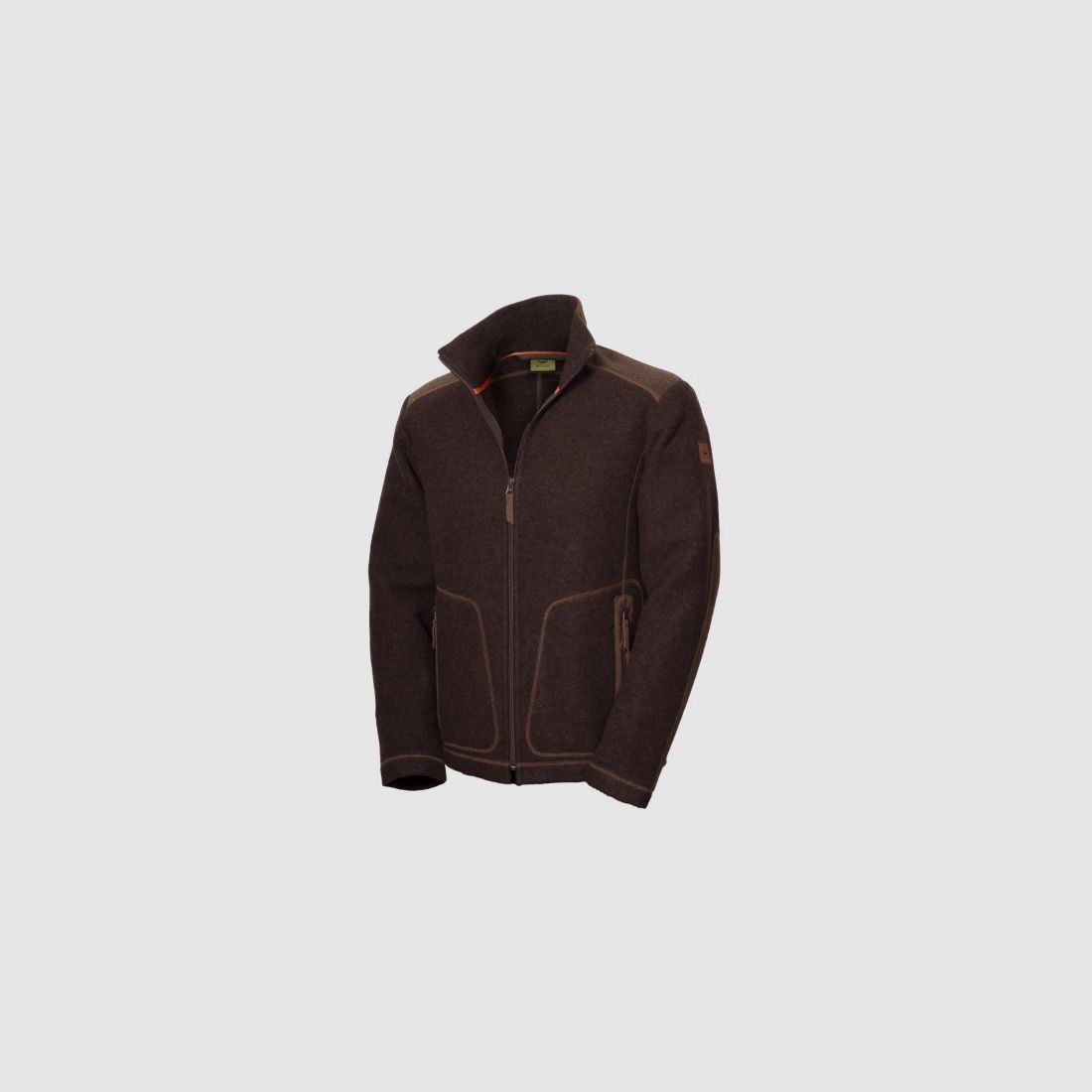Loden-Fleecejacke "Urs" , dunkelbraun