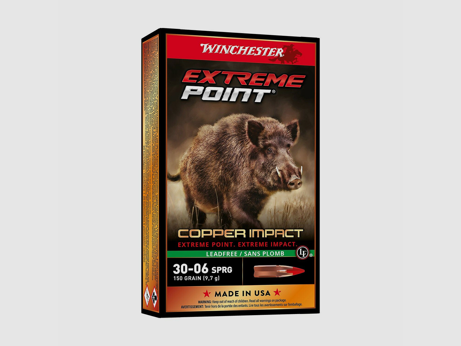 Winchester	 Extreme Point Copper Impact 150grs - 20 Stk.