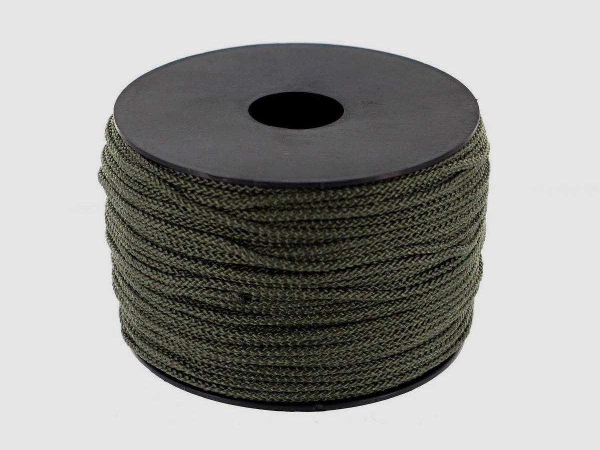 Rot-proof braided cord - Braided green cord - Diameter 2 mm - 100 m, image 1 of 3