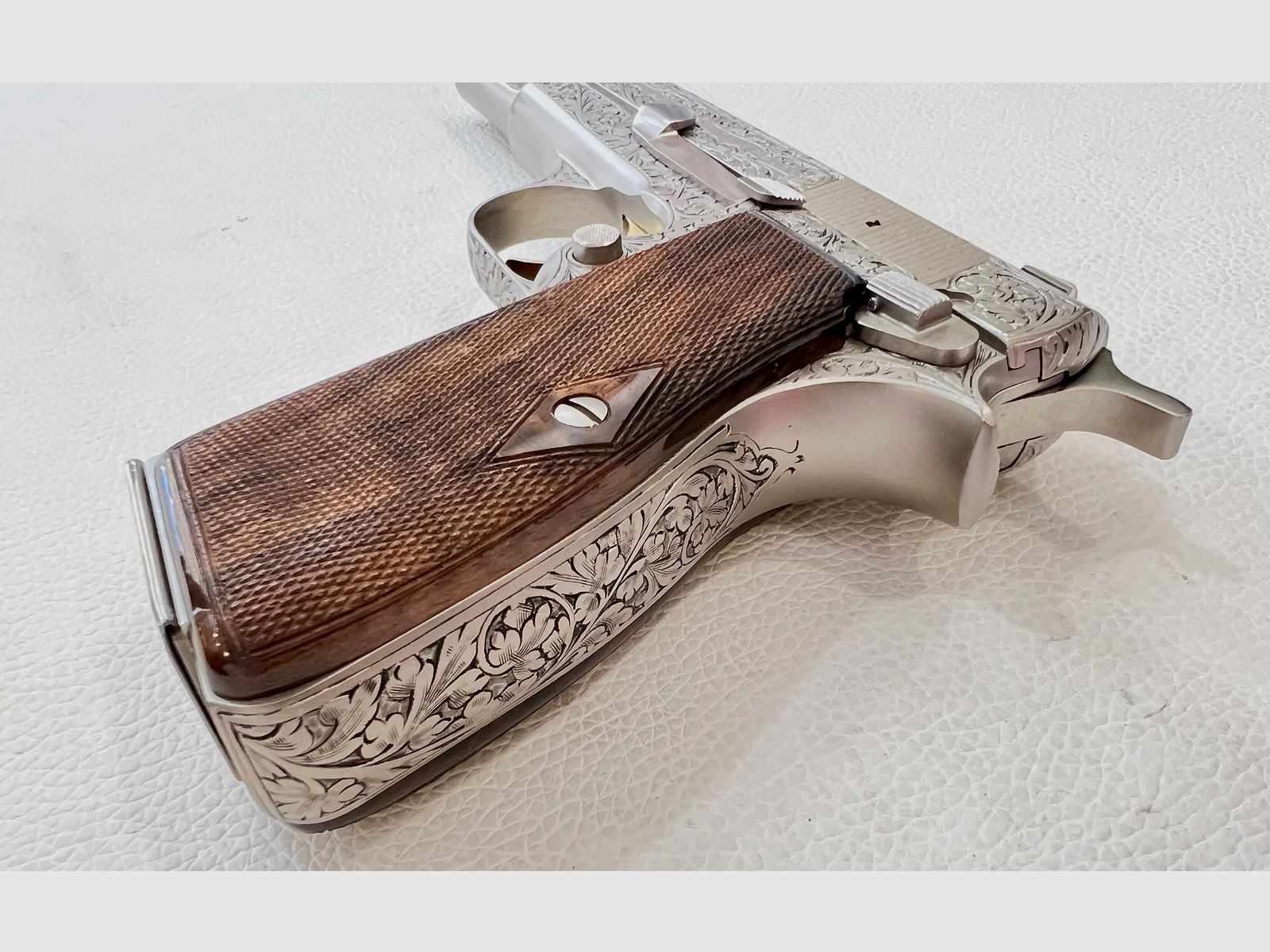 FN BROWNING HIGH POWER RENAISSANCE SILVER JMB CUSTOM - 7,65 PARA, Bild 5 von 9