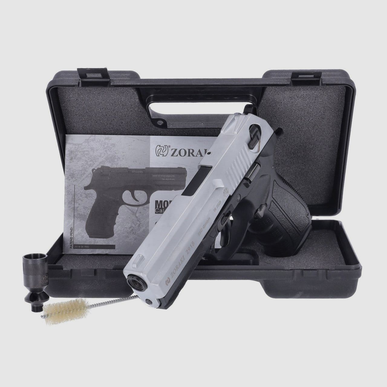 Pistolet Zoraki 2918 à blanc 9 mm P.A.K chrome mat, image 3 sur 3