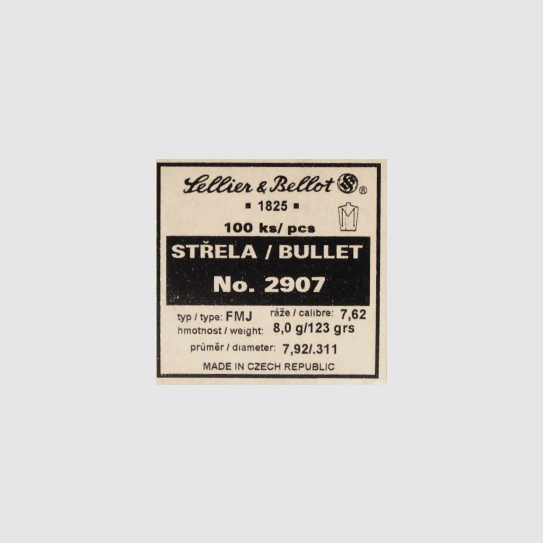 SELLIER & BELLOT 7,62 123GRS 311″