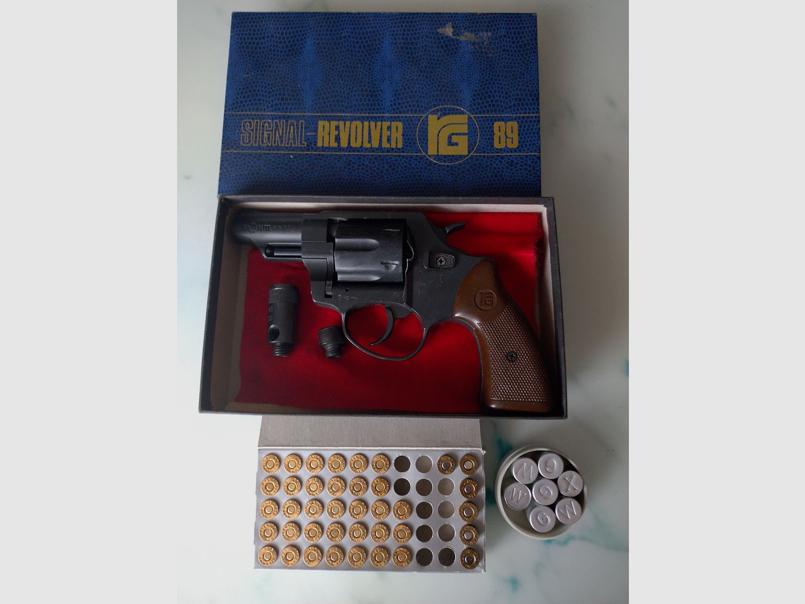 RG  89  GAS -  REVOLVER 9 mm,  original Röhm  (Versand inklusive)
